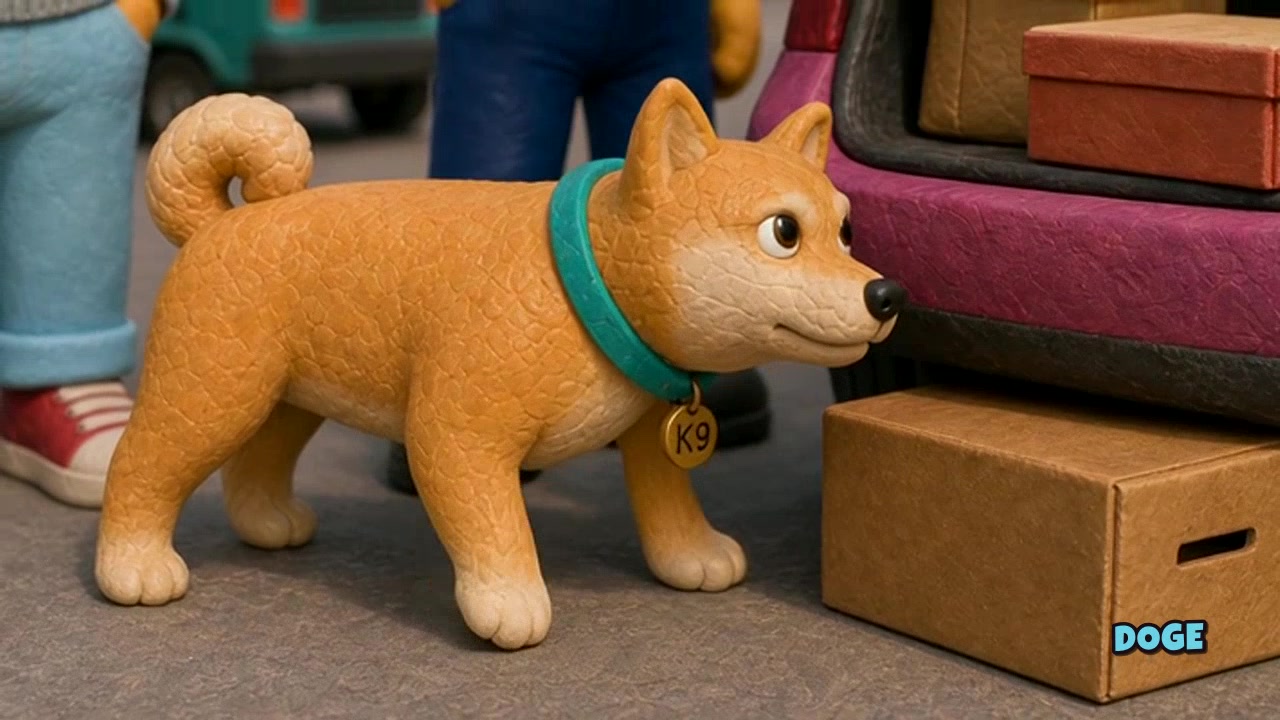 Doge working at the K9 unit